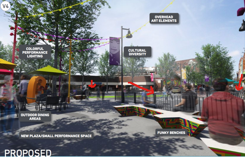 State Street Master Plan, ReState St., State Street Redevelopment Project Pedestrian Prison Bars